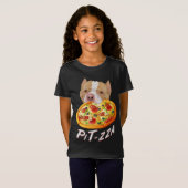 Pit-zza ! T-shirt Pit Bull & Pizza (Devant entier)