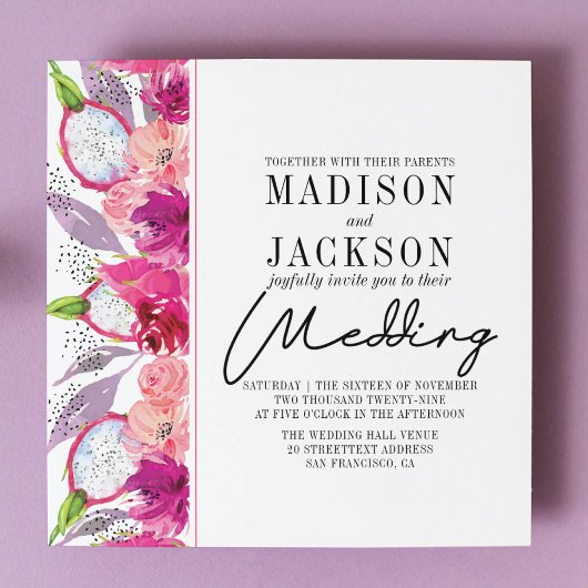 Pitaya Faire-part de mariage