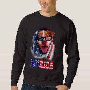 Pitbull American Flag 4 juli Pitbull Pap Dog Trui