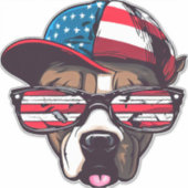 Pitbull American Pride Sticker (Voorkant)