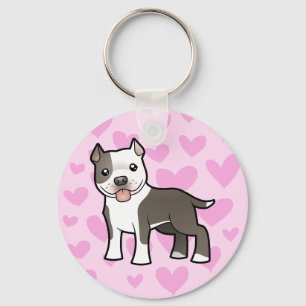 Pitbull / American Staffordshire Terrier Love Sleutelhanger