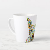 Pitbull Art Latte Mug (Angle gauche)