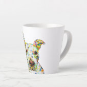 Pitbull Art Latte Mug (Angle droit)