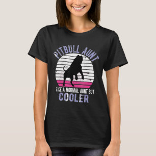 Pitbull Auntie als een normale tante Retro Sun Pit T-shirt