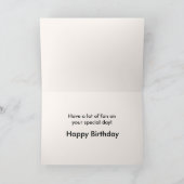 Pitbull avec carte d'anniversaire de skateboard (Intérieur)