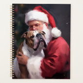 Pitbull avec Noël Festif du Père Noël (Devant)