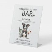 Pitbull Bar Reclamebord Met Voetstuk (Voorkant)