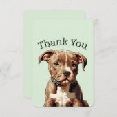 Pitbull bedankkaart  (Voorkant / Achterkant)