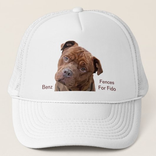 Pitbull "Benz" van hekken voor Pet van de buitenwe (Voorkant)