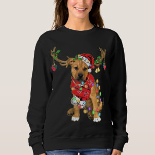 Pitbull bokser mixer geweldige Reindekerst Ligh Trui