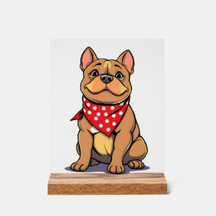 Pitbull Bouledogue mignon avec bandana Amoureux de