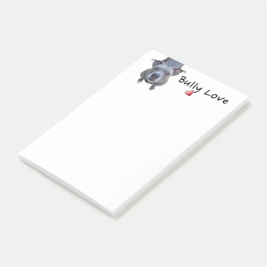 Pitbull Bully Love Notes (Schuin)