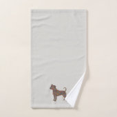 Pitbull Butterfly Silhouette Art | Bully Dog Lover (Serviette à main)