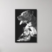 Pitbull Canvas Afdruk (Voorkant)