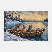 Pitbull Christmas Boat Holiday Deurmat (Voorkant)