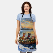 Pitbull Christmas Boat Holiday Schort (Gedragen)