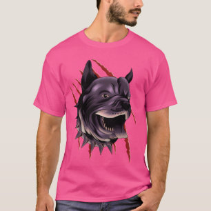 Pitbull Claws Kleurrijke Kunst Pitty Dogs Lover T-shirt