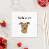 Pitbull Cocktail Napkins Servet (Insitu)