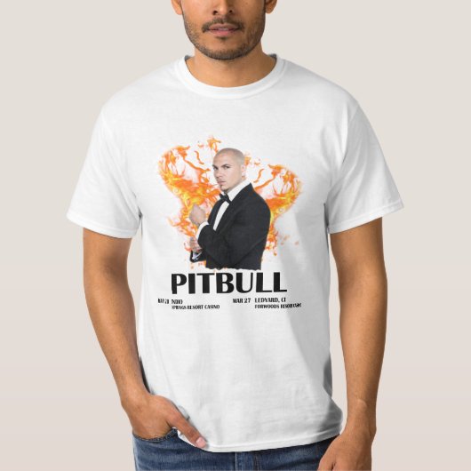 pitbull concertmuziek t-shirt (Voorkant)