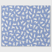 Pitbull Confetti blue roll Cadeaupapier (Vlak)