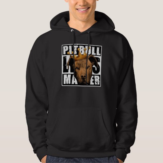 Pitbull Cool Dog Hoodie (Voorkant)