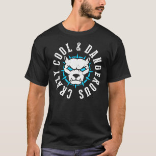 Pitbull Crazy Cool gevaarlijk T-shirt