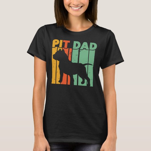 Pitbull Dad Pitbull Pittie Pitty Pitbull Dad Pit B T-shirt (Voorkant)