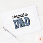 Pitbull DAD Rechthoekige Sticker (Envelop)