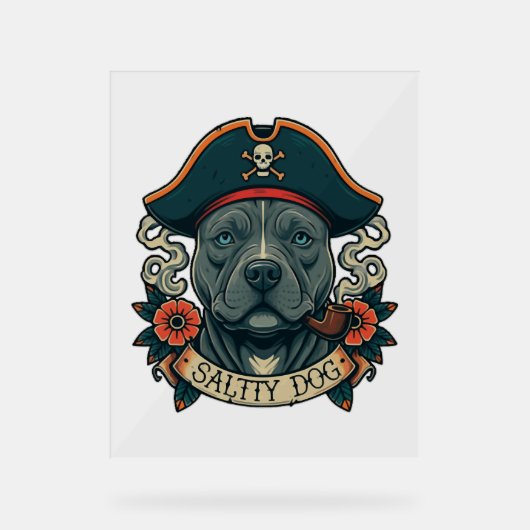Pitbull de chien salé (Recto)