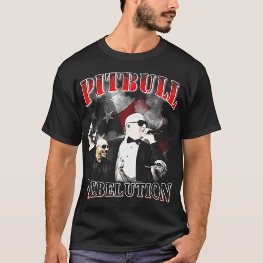 Pitbull de heer Worldwide T-shirt (Voorkant)