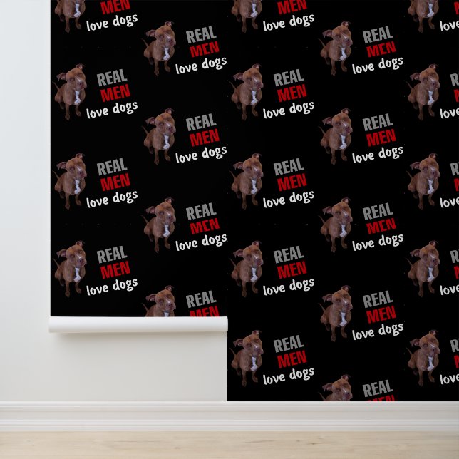 Pitbull Dog Behang (Applicatie)