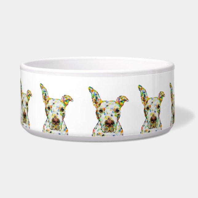 Pitbull Dog Bowl Voerbakje (Voorkant)