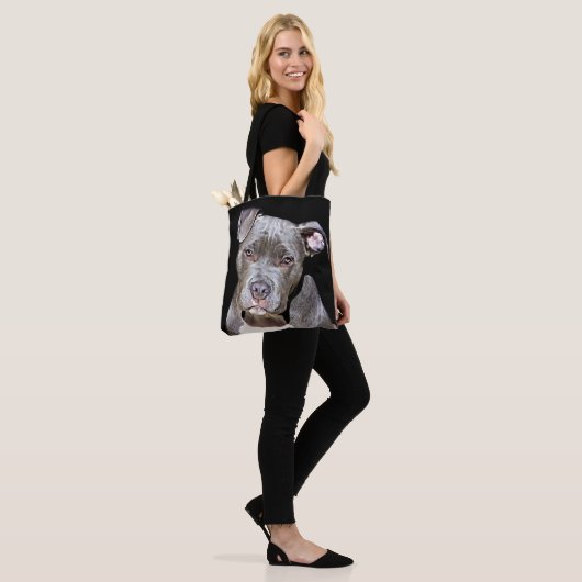 PITBULL DOG FUNNY CANVAS TAS (Op model)