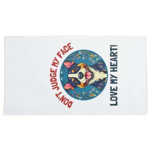 Pitbull dog Kussensloop (Voorkant-Rechts)