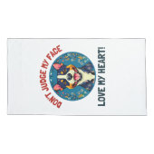 Pitbull dog Kussensloop (Achterkant-Links)