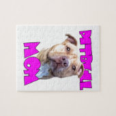 Pitbull dog mama legpuzzel (Horizontaal)
