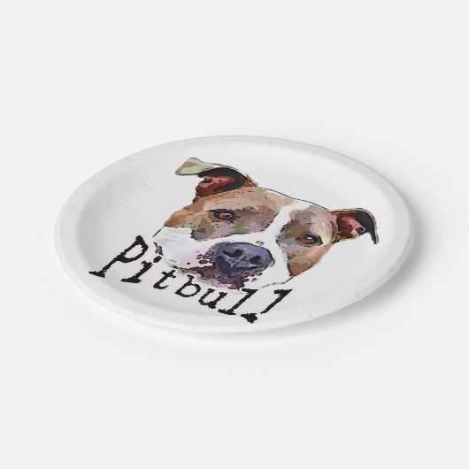 Pitbull Dog Papieren Bordje (Gekanteld)