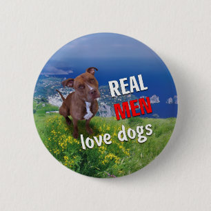 Pitbull Dog Ronde Button 5,7 Cm
