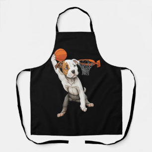 Pitbull Dog Spelen Basketbal Hondensport Schort