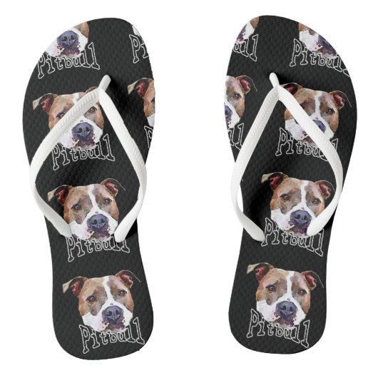Pitbull Dog Teenslippers (Voetbed)