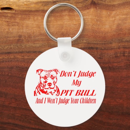 PITBULL DON JUDGE SLEUTELHANGER (Voorkant)