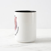Pitbull drôle de citation Mug de café à deux tons (Centre)