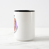 Pitbull drôle de citation Mug de café à deux tons (Centre)