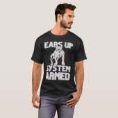 Pitbull  Ears Up System Armed T-shirt (Voorkant volledig)