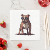 Pitbull eigenaar geschenken servet (Insitu)