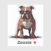 Pitbull eigenaar geschenken sticker (Vel)