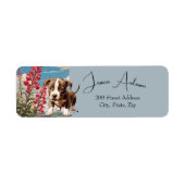 Pitbull & Flowers Retouradreslabel Etiket (Voorkant)