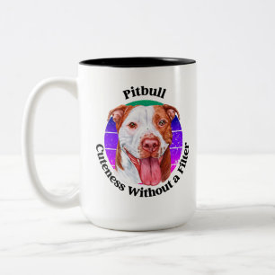 Pitbull grappige citaat Mok van tweetone koffie