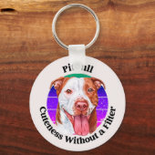 Pitbull grappige quote sleutelhanger (Voorkant)
