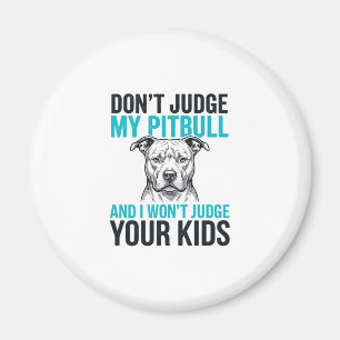 Pitbull Grappige Quote Vintage Gravure Hond Design Magneet